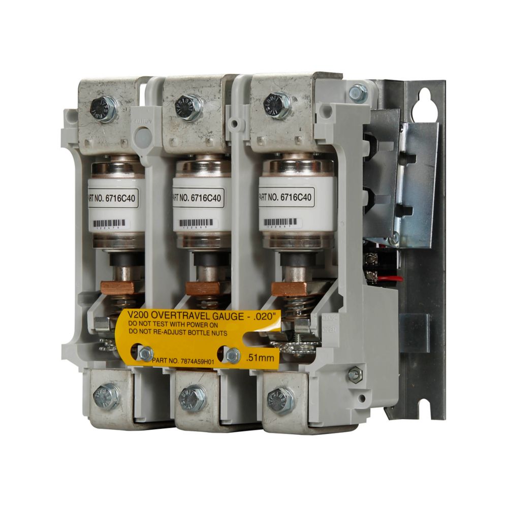 NEMA non-reversing vacuum contactor, 270A, 110-120V coil, Removable Line and Load Lugs