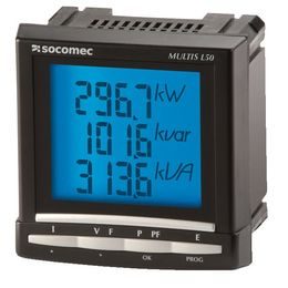 Medidor digital de panel trifásico MULTIS L50 , 96 x 96 mm, opción RS485  MODBUS