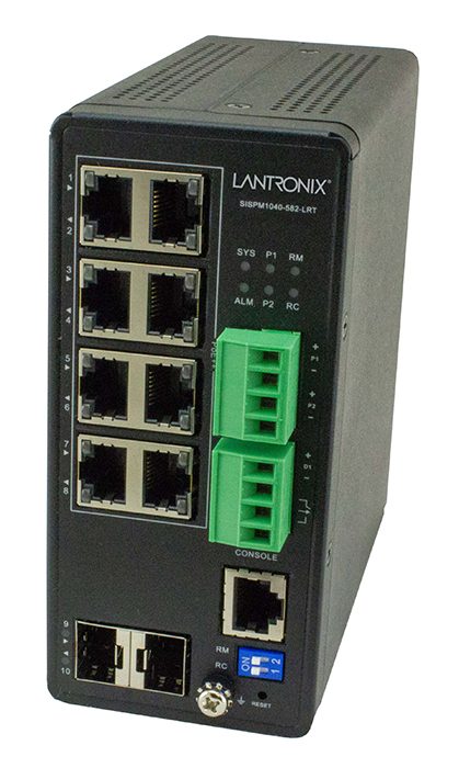 Managed Hardened PoE++ Switch (8) 10/100/1000Base-T PoE++ Ports + (2) 100/1000Base-X SFP Slot
