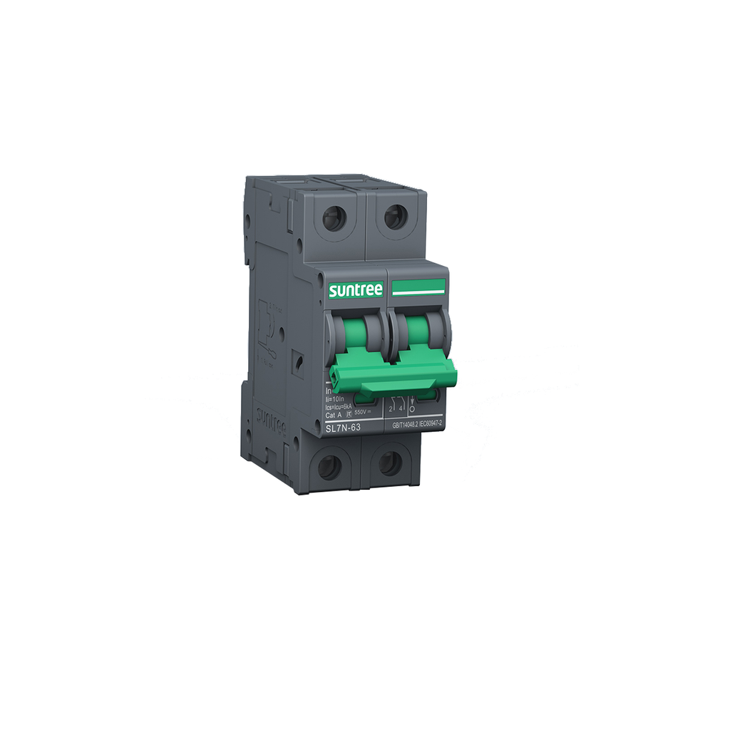 Interruptor Automático Solar serie SL7N-63, Bipolar, 16A 550V