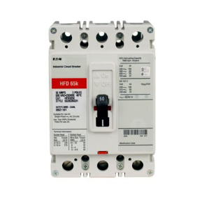 Cutler Hammer Feed-Thru 600V 125A 3 pole circuit breaker 65kA@480V