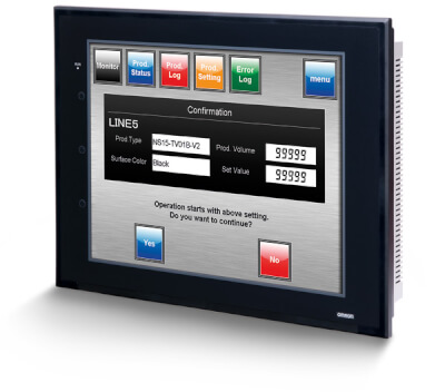 HMI Terminal, 8-inch, TFT, 640 x 480, 60 MB onboard memory, Ethernet