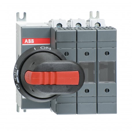 Interruptor seccionador con fusible ABB, 63A, 3, Fusible 000 80A OS63GD