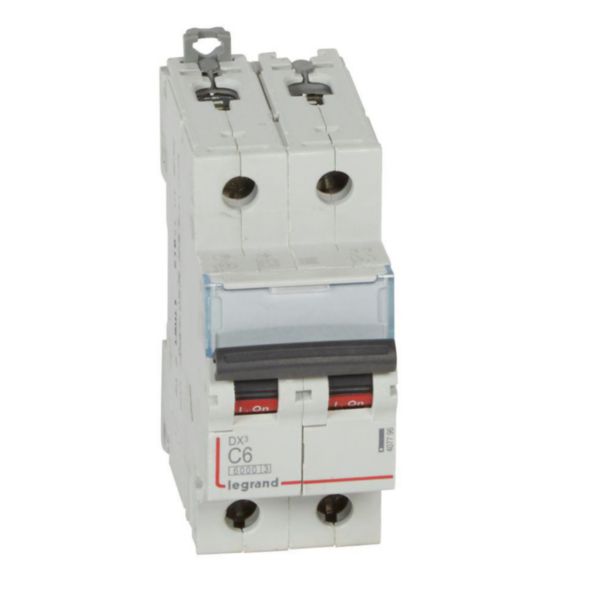 Interruptor magnetotérmico DX³ 6000 - 10 kA - 2P - 230/400 Vac - 6 A - Curva C