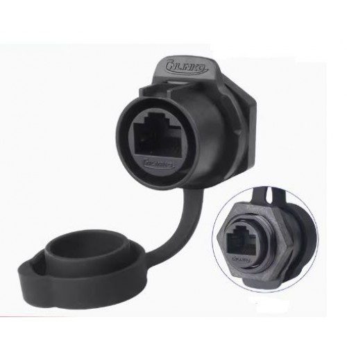 Conector Serie LP-20 Hembra RJ45 Panel CNLINKO