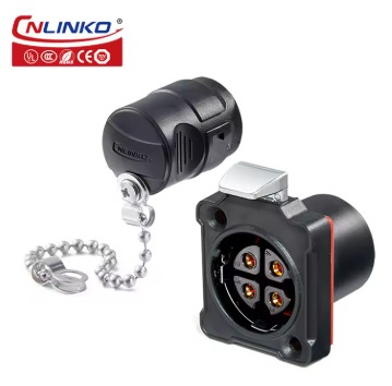 Conector Serie BD-24 Macho 4 Pines Plug Soldadura Metálico CNLINKO