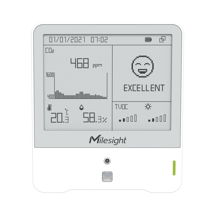 Monitor Ambiental con Display para Temperatura, Humedad y CO₂ LoRaWAN