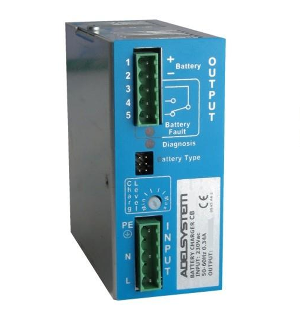CB363A Cargador de Batería 36V 3A DIN Rail ADEL System