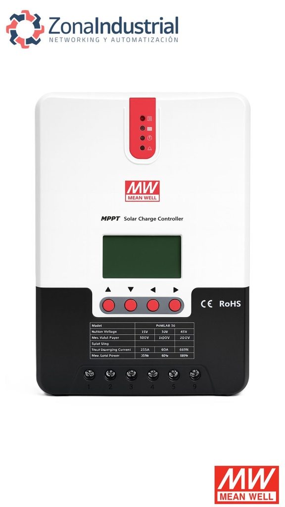Controlador de carga solar MPPT 20A, 40A 12 y 24V Serie PV-ML