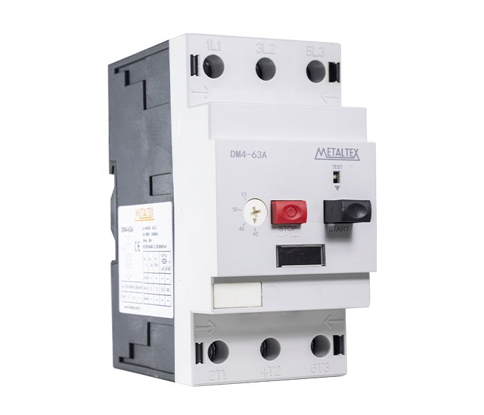 Guardamotor DM4, 2 botones, regulación térmica 40-63A