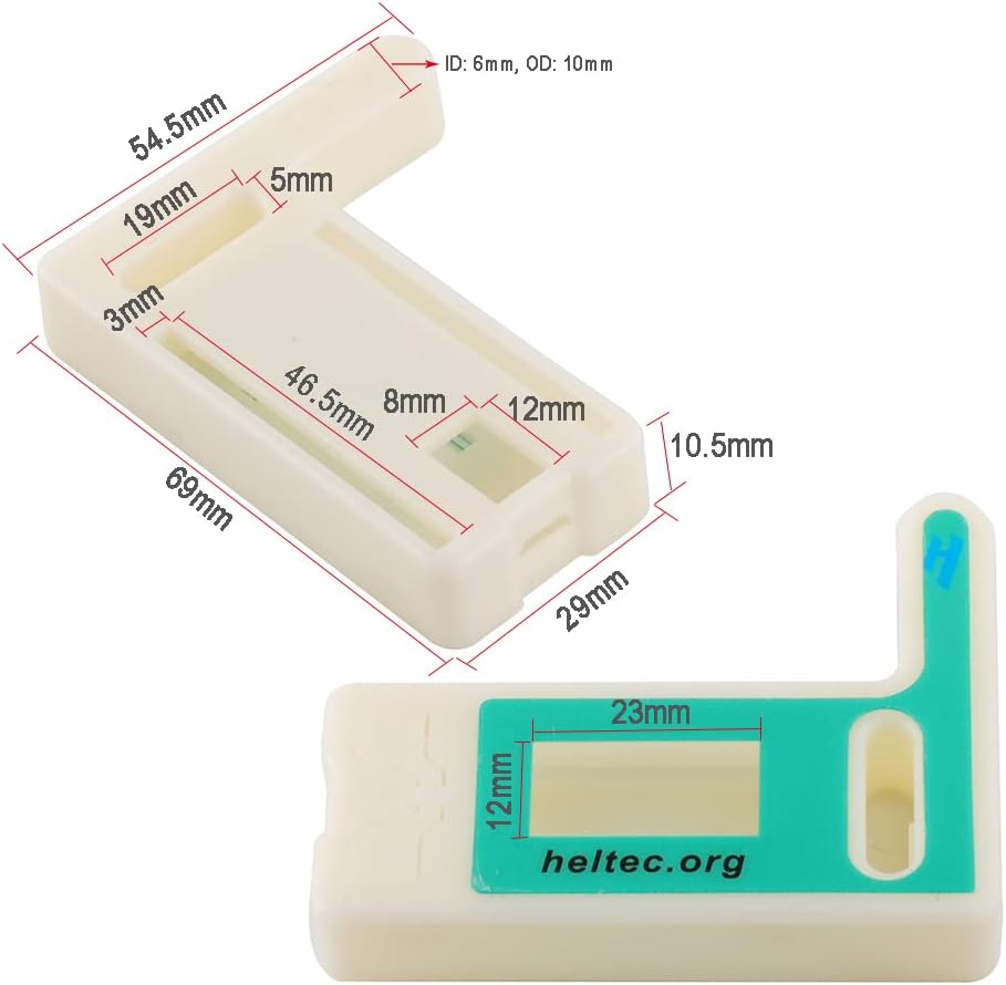 Heltec carcasa OLED ESP32 LoRa 32 V3 con puerto C