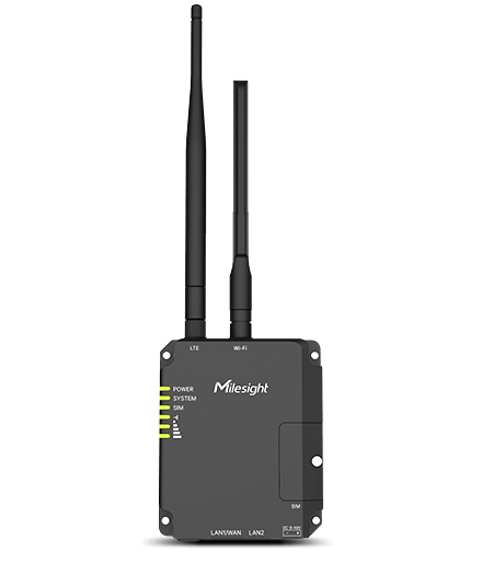 Router industrial UR32S, 4G LTE, 2 LAN/WAN, WiFi, VPN, montaje DIN, Milesight