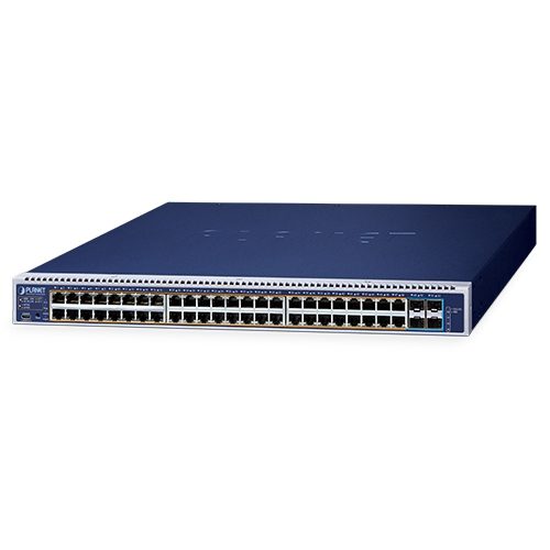Switch L3 PLANET GS-6322-48UP4X 48 Puertos PoE++ 10/100/1000T + 4 Puertos 10G SFP+ con fuentes modulares