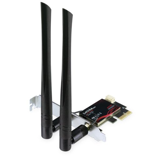 Adaptador PCI Express inalámbrico tribanda Wi-Fi 6E 802.11AXE