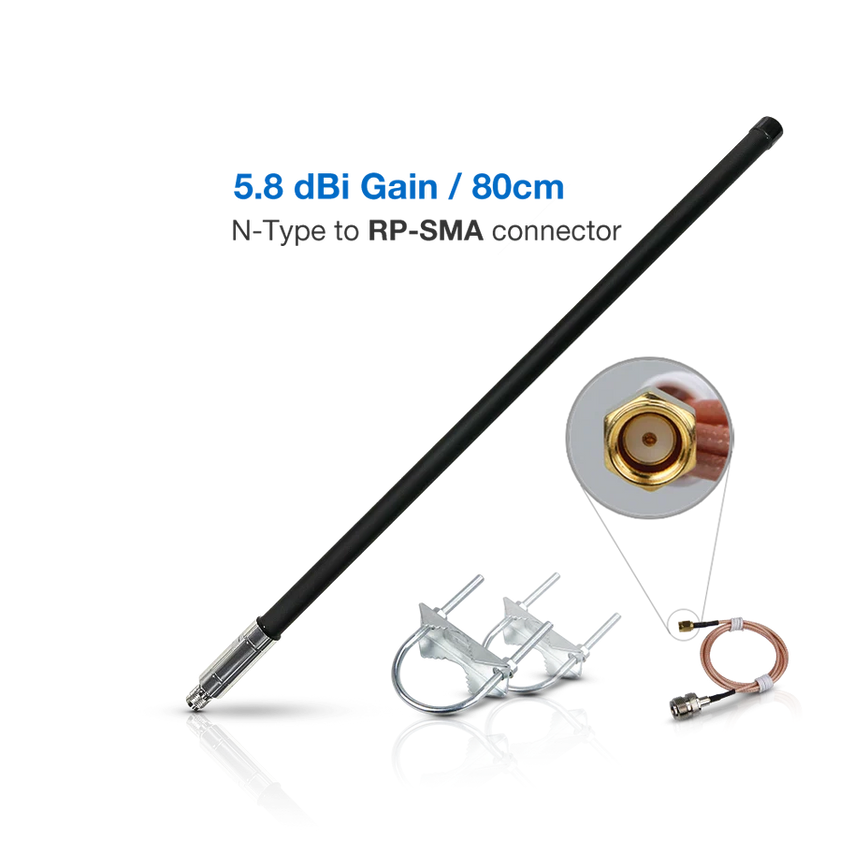 Antena de fibra de vidrio de 5,8 dBi