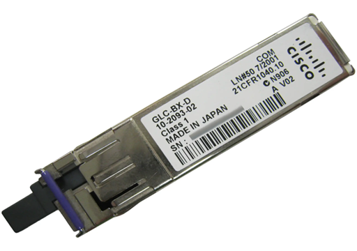 Cisco GLC-BX-D-I SFP 1000BASE-BX10-D Bidireccional Industrial con DOM