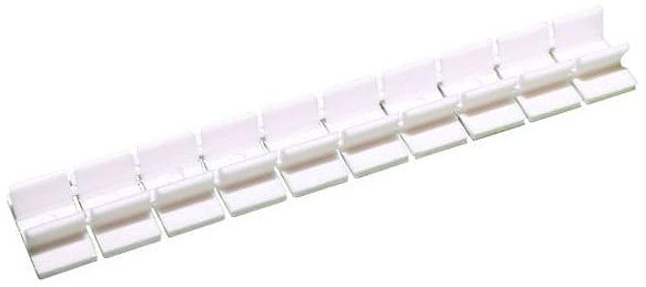 Identificador serie BS para bornera 2,5mm² blanco 10 unidades