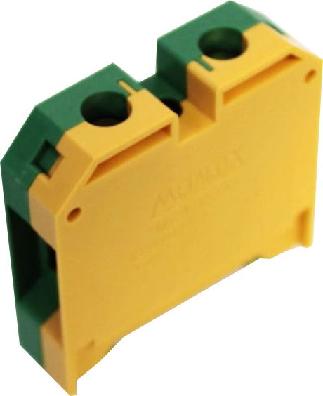 Bornera riel din 35mm² 135A con tornillo de fijación Serie M