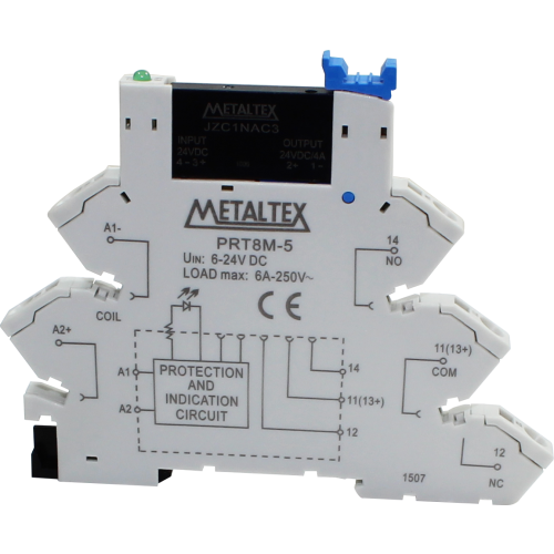 Interfaz de relé riel DIN 6.2mm libre mantenimiento SSR MOSFET serie PRZM-1D