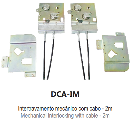 Inter trabamiento meánico con cable 2 metros DCA-IM