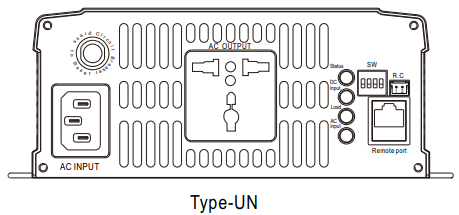 Inversor onda pura con UPS bypass 1200W NTU-1200