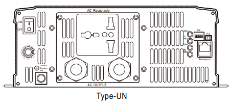 Inversor onda pura con UPS bypass 2200W NTU-2200