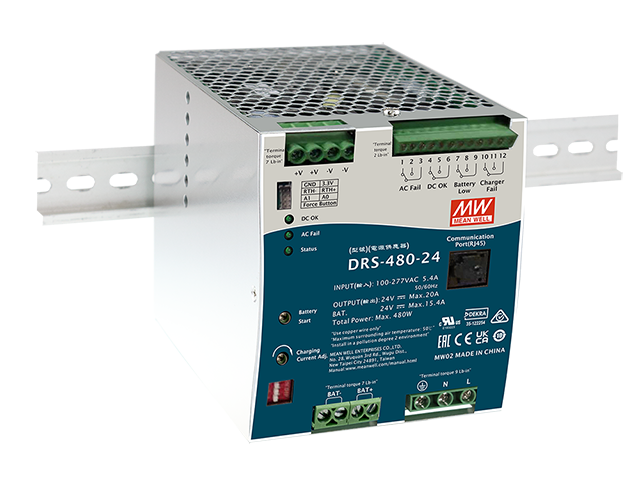 Fuente de poder riel DIN con UPS 480W DRS-480