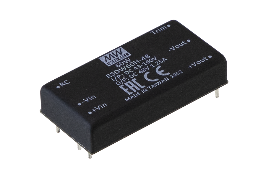 Conversor DC-DC módulo DIP ferroviario 60W RSD-RDDW60