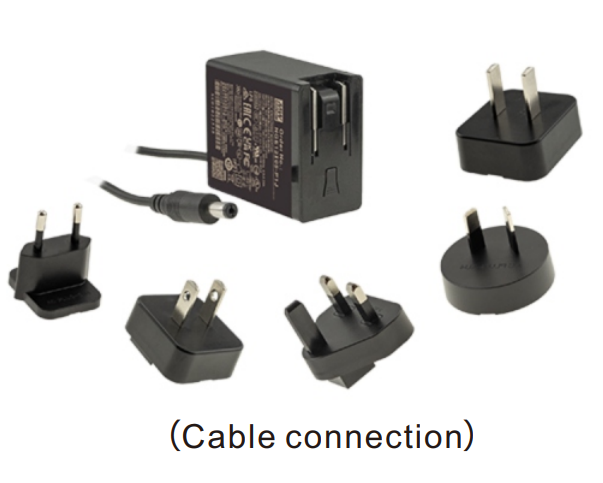 Fuente de poder mural industrial AC-DC conector P1J/USB 12W NGE12