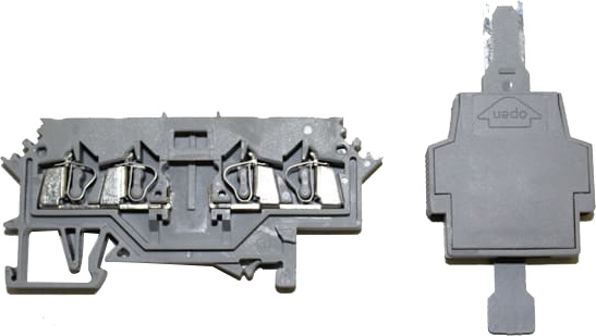 Conector pasante 2.5mm² con portafusible 5x20mm serie BM