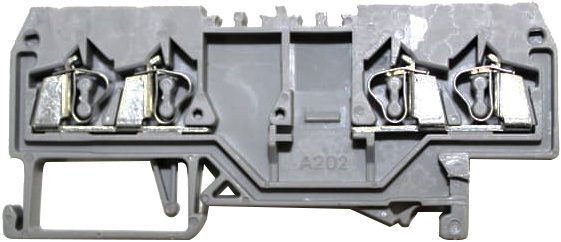 Bornera riel din 2mm² libre mantenimiento con resorte frontal BM2