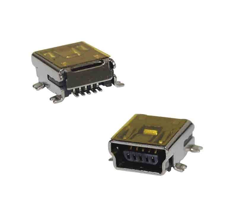 Conector mini USB Tipo B para PCB SMD 90°