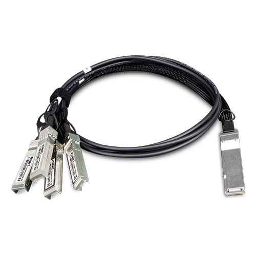 Cable de cobre de conexión directa de 40G QSFP+ a 4 10G SFP+ (1 m de longitud)