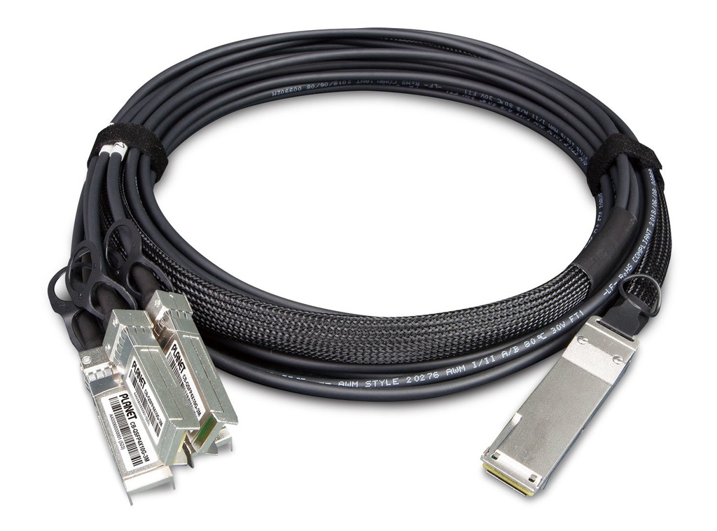 Cable de cobre de conexión directa de 40G QSFP+ a 4 10G SFP+ (5 m de longitud)