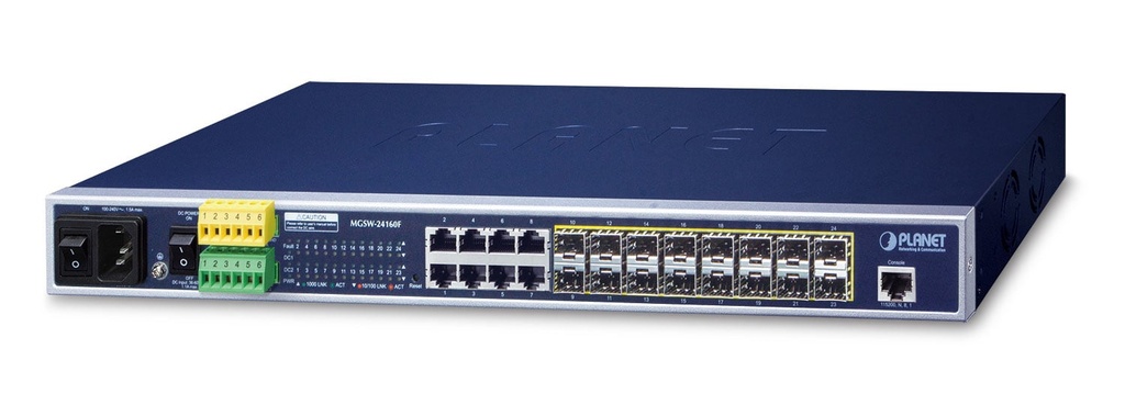 Switch Metro Ethernet administrado L2+ de 16 puertos 100/1000BASE-X SFP + 8 puertos 10/100/1000BASE-T