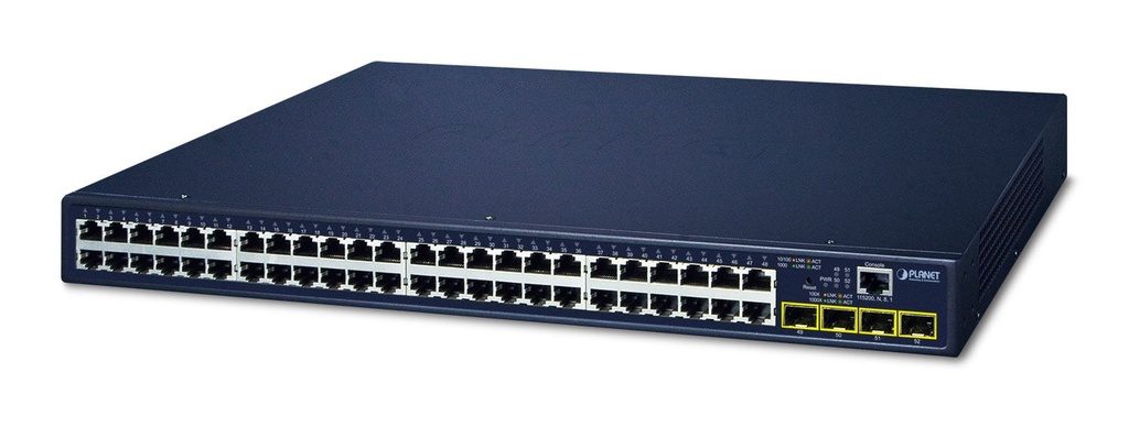 Switch Gigabit Administrado SFP de 48 Puertos 10/100/1000BASE-T + 4 Puertos 100/1000BASE-X