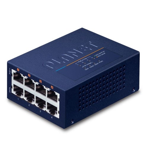 Concentrador de inyector PoE++ 802.3bt multigigabit de 4 puertos (160 vatios)