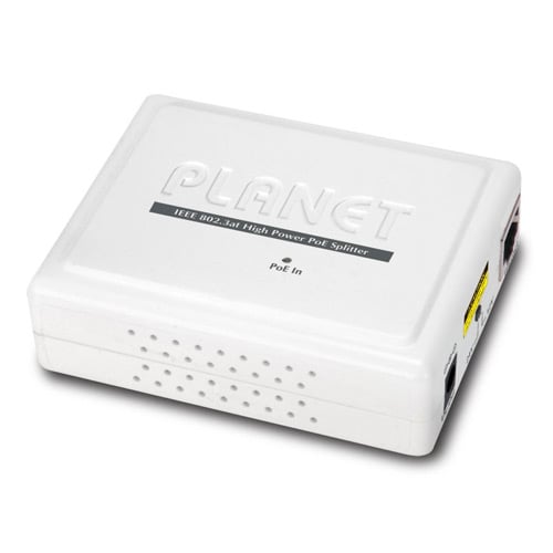 Divisor IEEE 802.3at Gigabit Power over Ethernet Plus con salida de 12V/24VDC (10/100/1000Mbps)