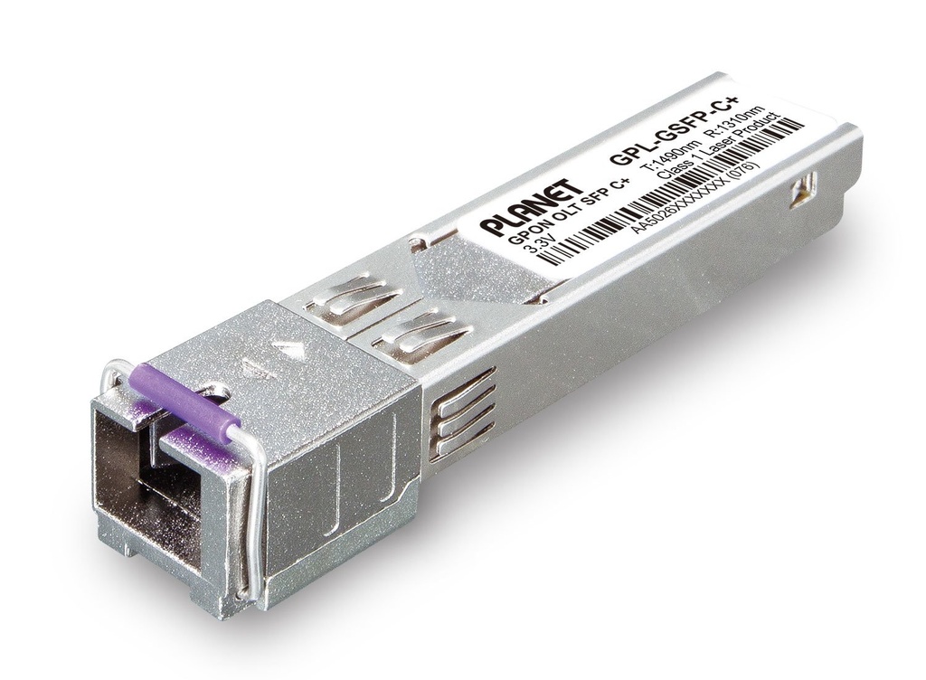 Transceptor GPON OLT SFP (Clase C+, potencia óptica: 3dBm~7dBm, descarga 2,5G/carga 1,25G, TX: 1490nm, RX: 1310nm) -- 20km