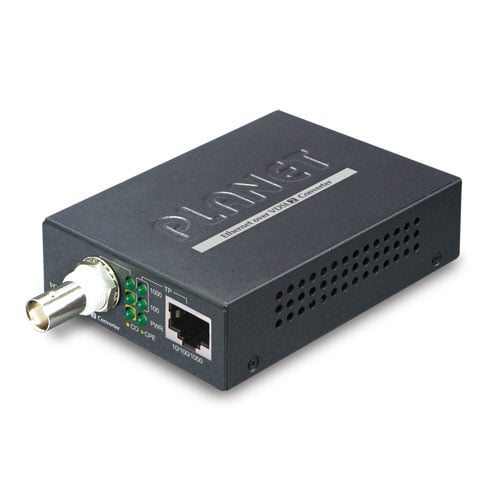 Convertidor Ethernet sobre coaxial de 1 puerto 10/100/1000T