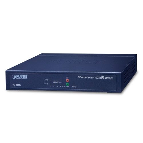 Extensor ethernet sobre cable de teléfono 10/100/1000T de 4 puertos a VDSL2: perfil 30a con vectorización G, RJ11