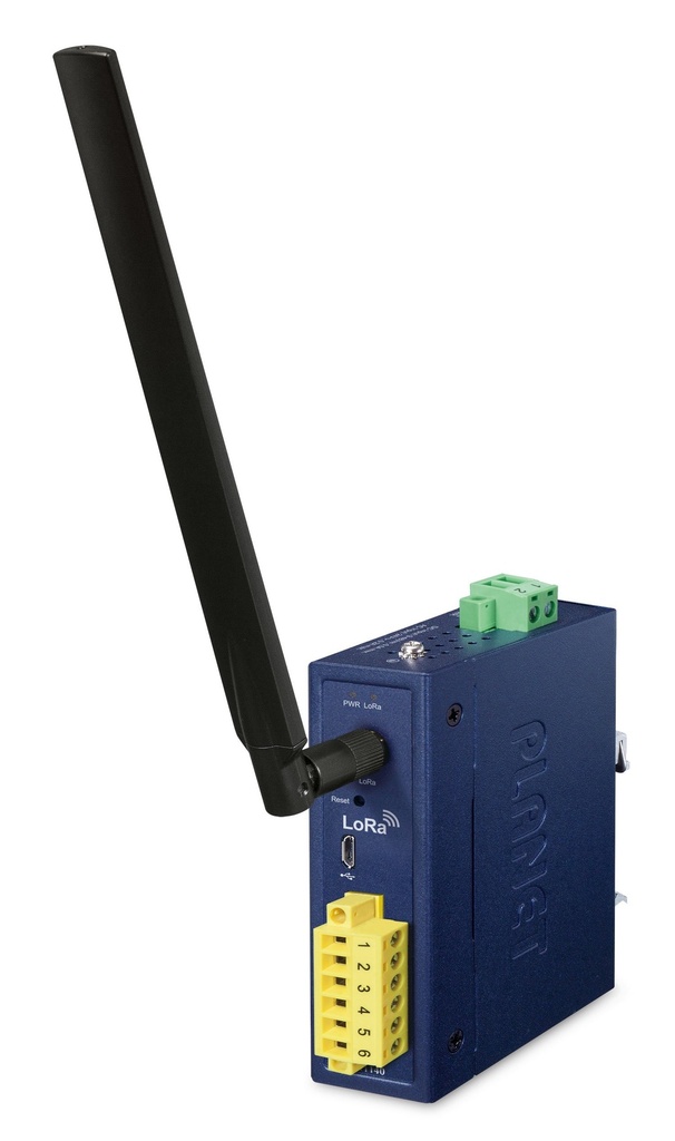 Controlador de nodo industrial IP30 LoRa (2 DI, 2 DO, EU868/US915 Sub 1G)