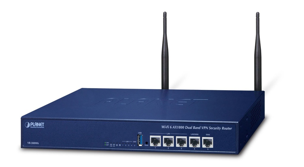 Enrutador de seguridad VPN de doble banda Wi-Fi 6 AX1800