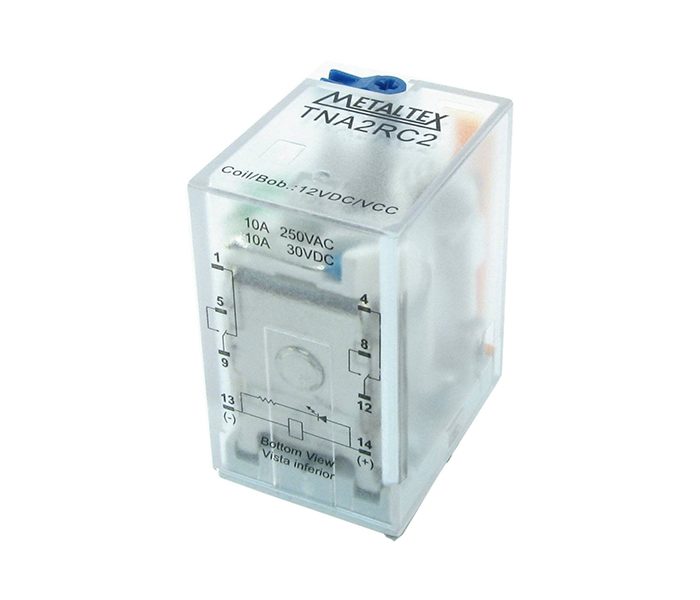Relé industrial subminiatura plug in serie TNA