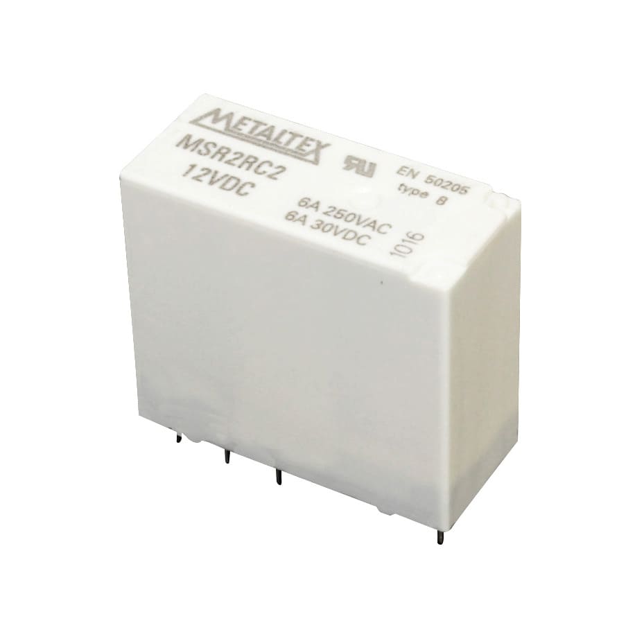 Relé industrial miniatura de potencia 12VDC hasta 8A serie MSR