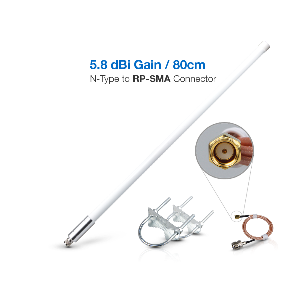 Antena de fibra de vidrio de 5.8 dBi 902-928Mhz