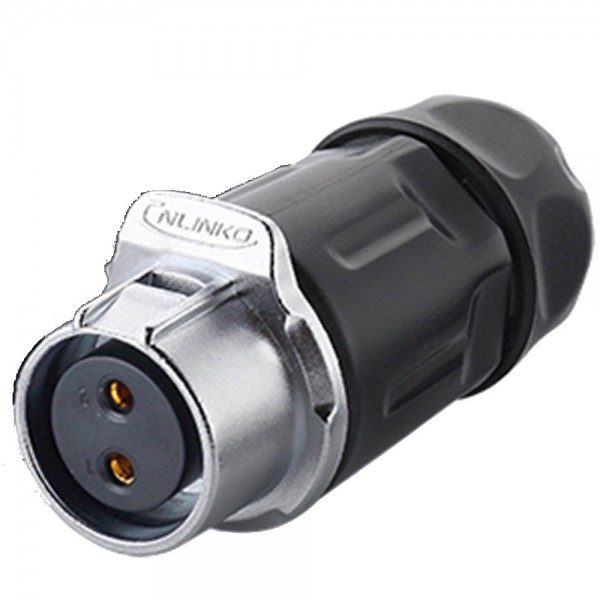 Conector Serie LP-20 Hembra 2 Pines Conector Soldar CNLINKO