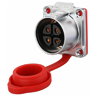 Conector Serie LP-24 Hembra 4 Pines Socket Soldar CNLINKO