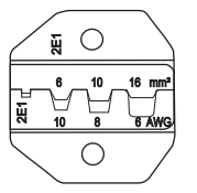 Cuña para MT-336FM AWG 10/8/6 DIN 6/10/16mm²