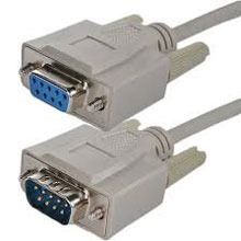 Cable DB9 macho a hembra null modem 7.6 metros